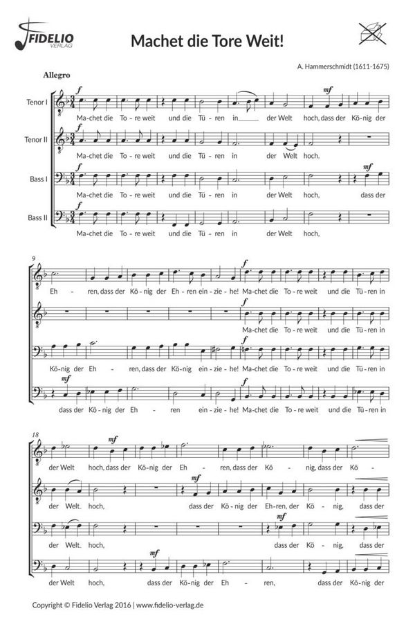 Machet die Tore weit