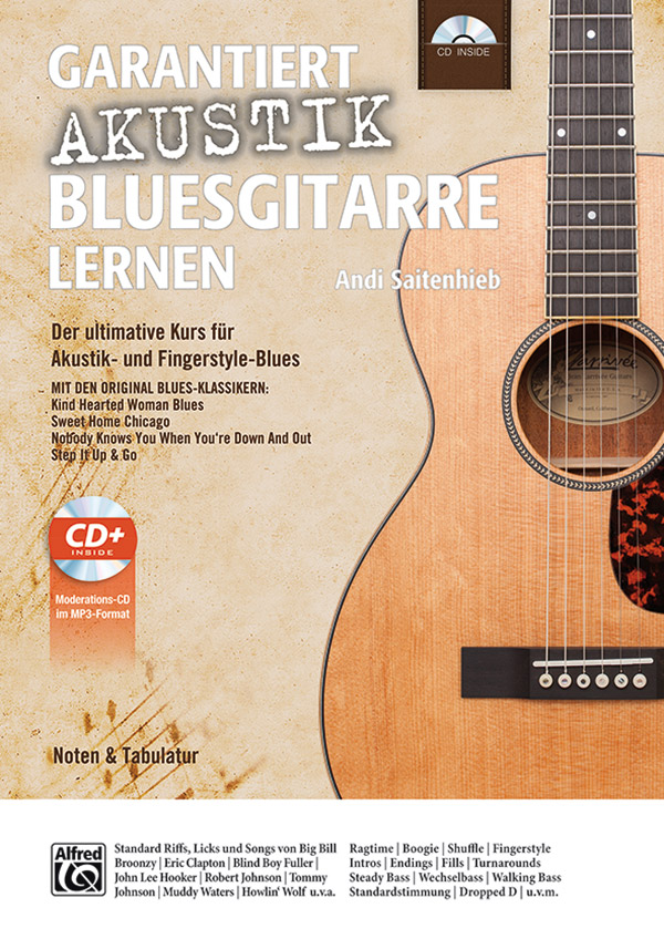 Garantiert Akustik Bluesgitarre lernen (+CD):