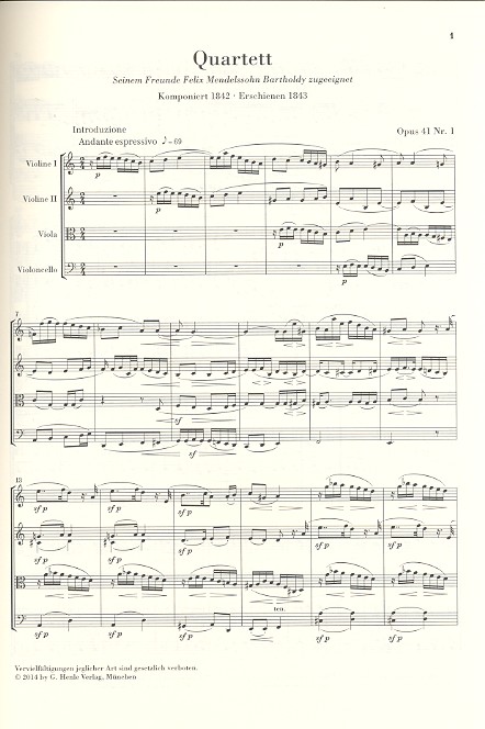 Streichquartette op.41