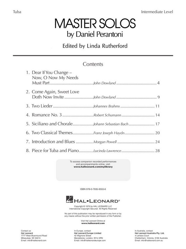 Master Solos - Intermediate Level (+CD)