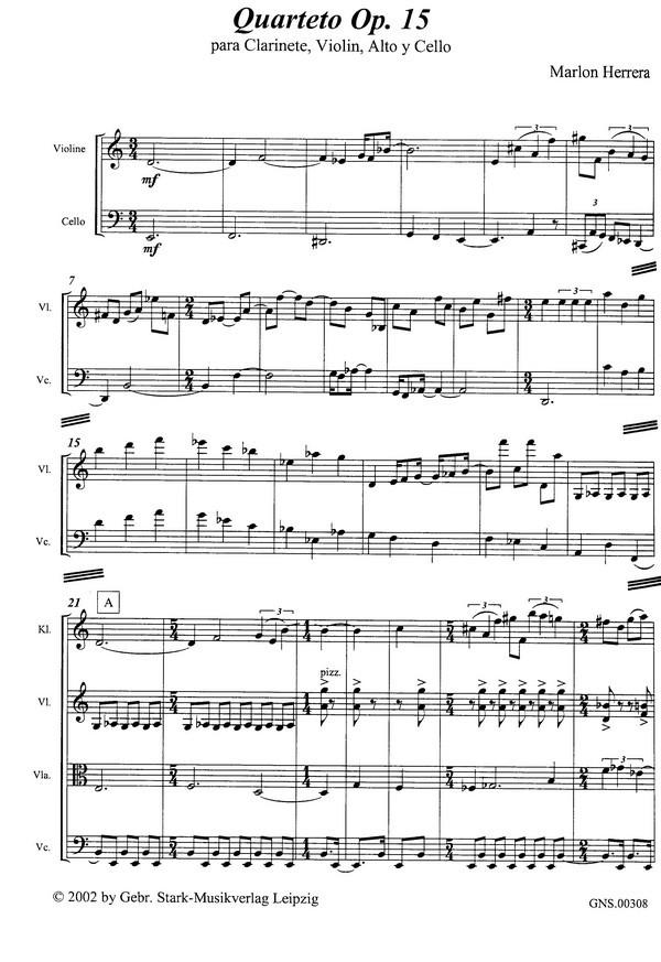 Cuartett op.15