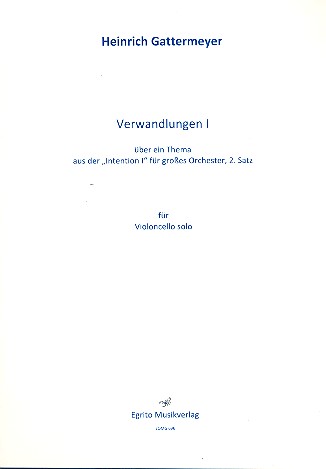 Verwandlungen Nr.1 über ein Thema aus Intention Nr.1 für Orchester