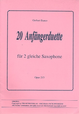 20 Anfängerduette op.213