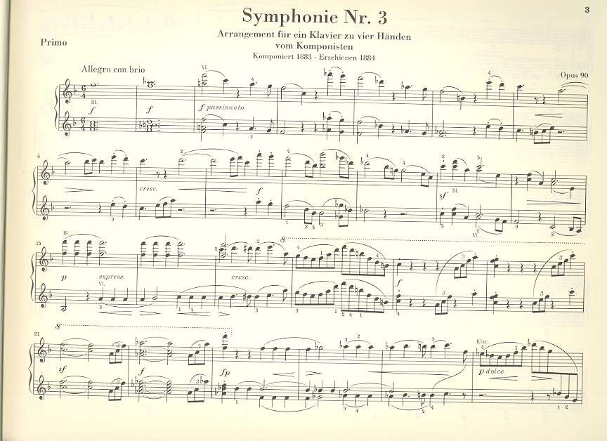 Sinfonien Nr.3 und Nr.4 für Orchester