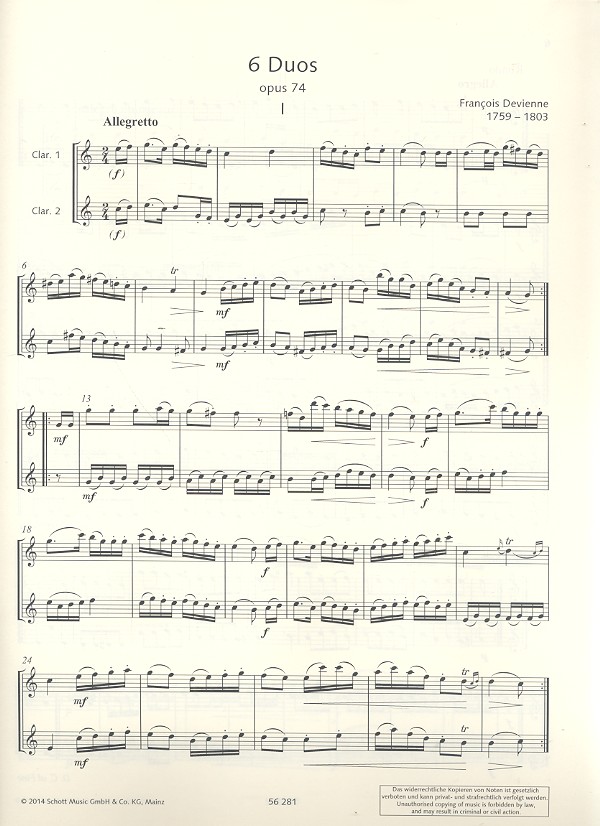 6 Duos op.74