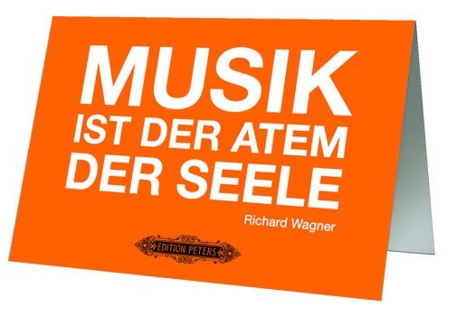 Grußkarte Wagner - Musik ist der Atem der Seele