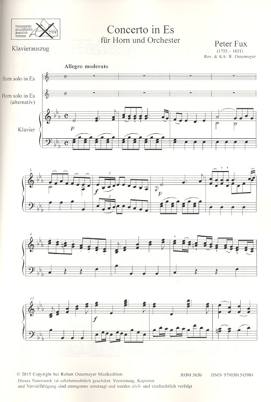 Konzert Es-Dur für Horn und Orchester