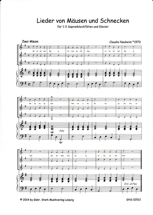 Lieder von Mäusen und Schnecken