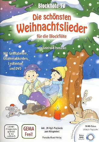 Blockflöte-TV - die schönsten Weihnachtslieder (+DVD)