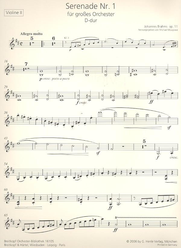 Serenade D-Dur Nr.1 op.11