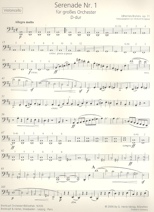 Serenade D-Dur Nr.1 op.11