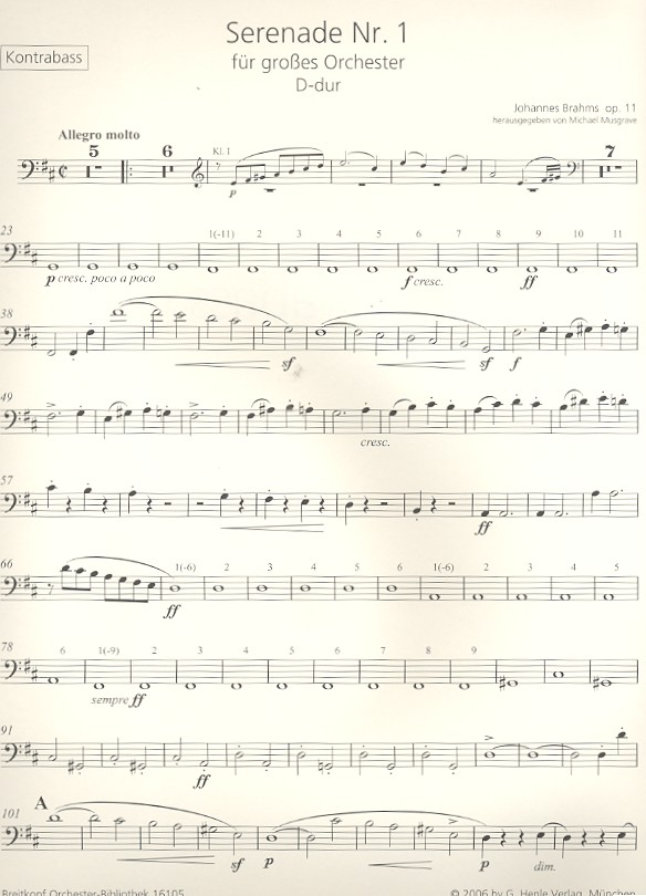 Serenade D-Dur Nr.1 op.11