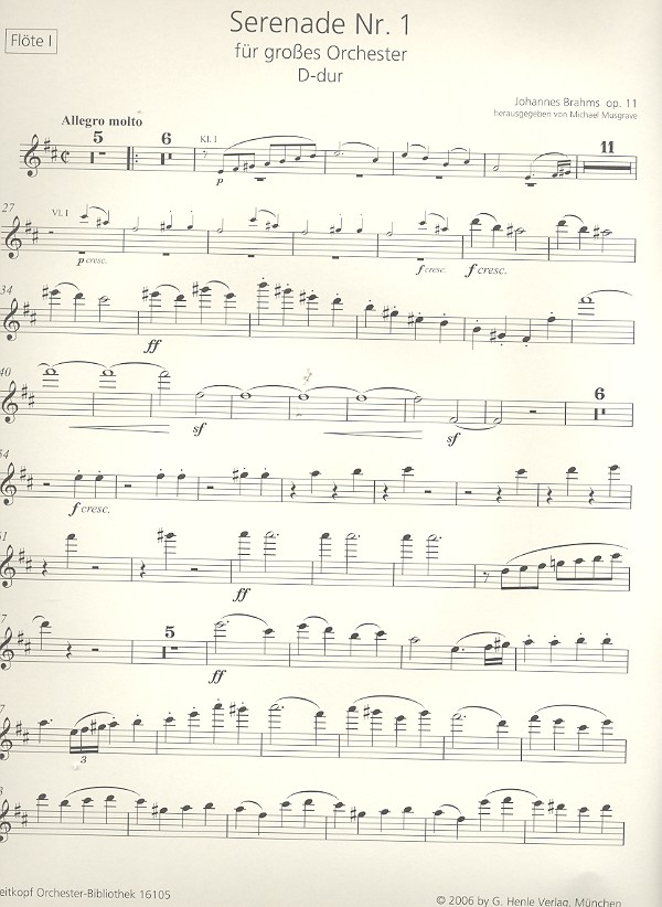 Serenade D-Dur Nr.1 op.11