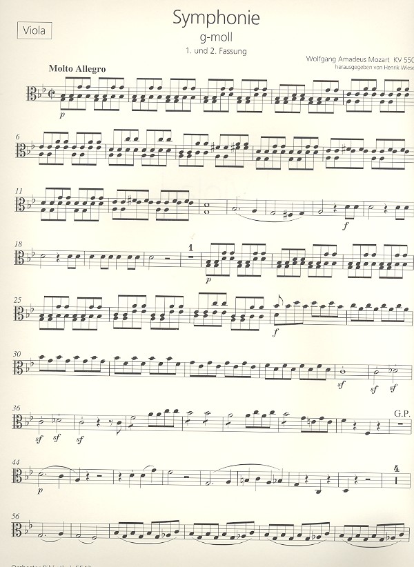 Sinfonie g-Moll Nr.40 KV550 (1. und 2. Fassung)