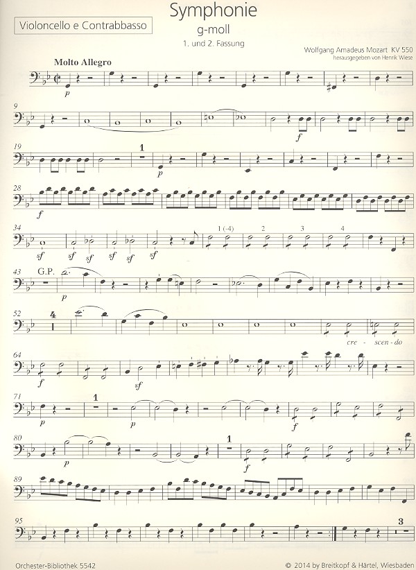 Sinfonie g-Moll Nr.40 KV550 (1. und 2. Fassung)