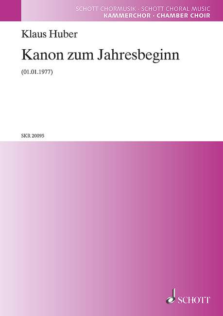 Kanon zum Jahresbeginn