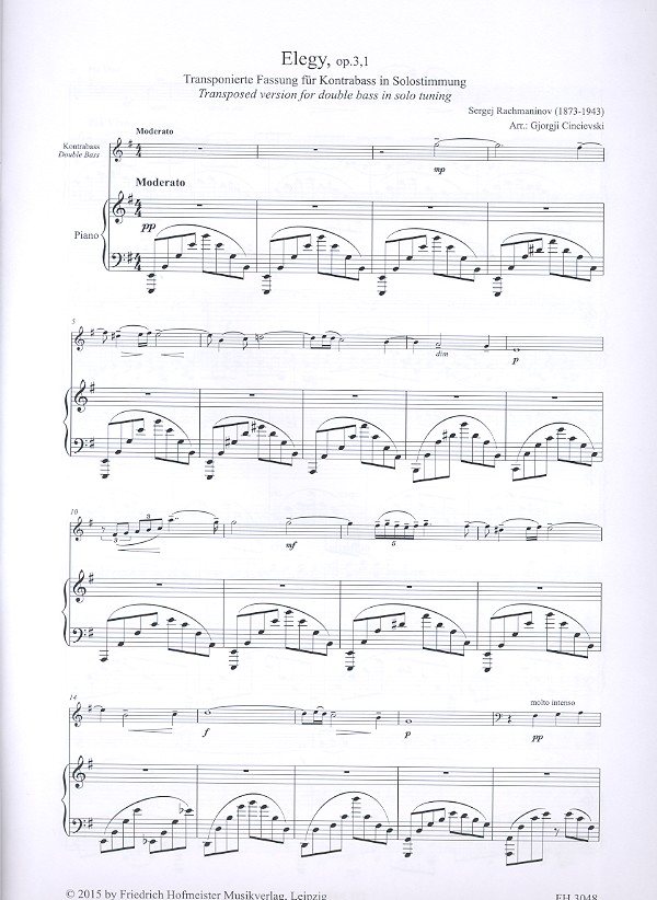 Elegy op.3,1