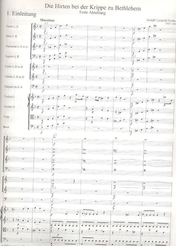 Die Hirten bei der Krippe zu Bethlehem