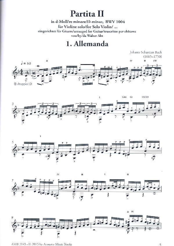 Partita d-Moll Nr.2 BWV1004