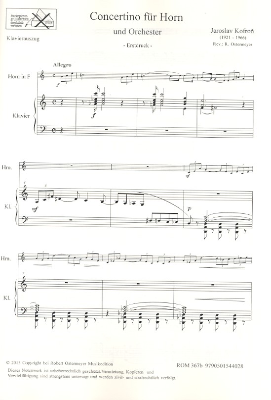 Concertino für Horn und Orchester