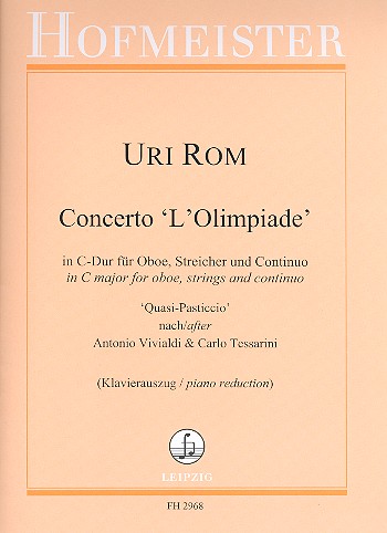 Konzert C-Dur L'Olimpiade für Oboe, Streicher und Bc