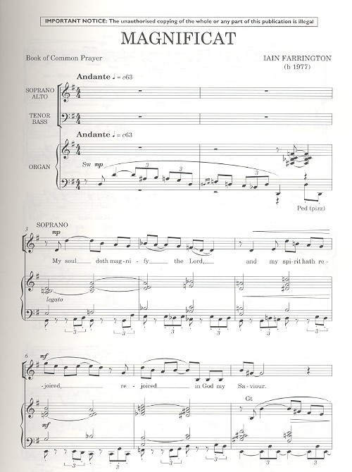 Magnificat and Nunc dimittis