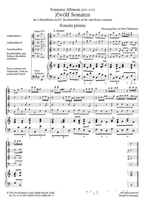 12 Sonaten Band 1 (Nr.1-4)