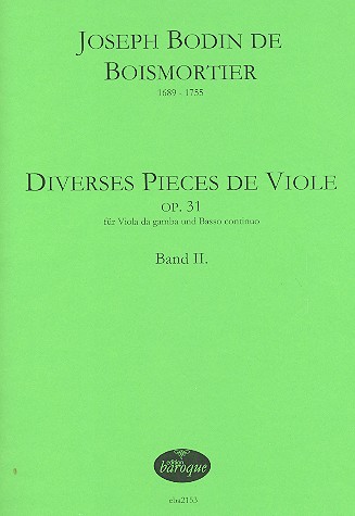 Diverses pièces de viole op.31 Band 2