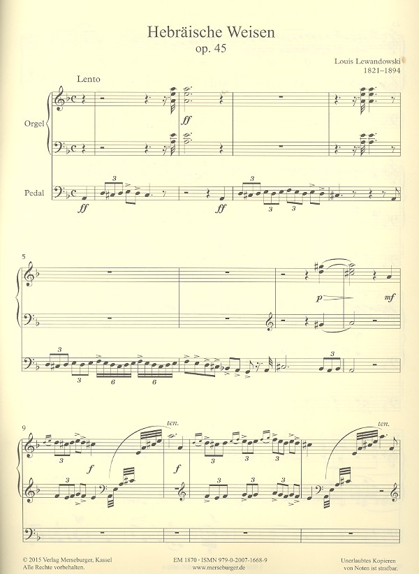 Hebräische Weisen op.45