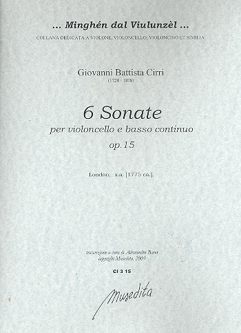 6 Sonaten op.15