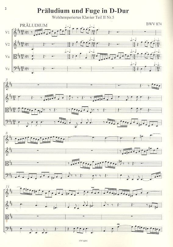 Das Wohltemperierte Klavier Teil 2 Band 6