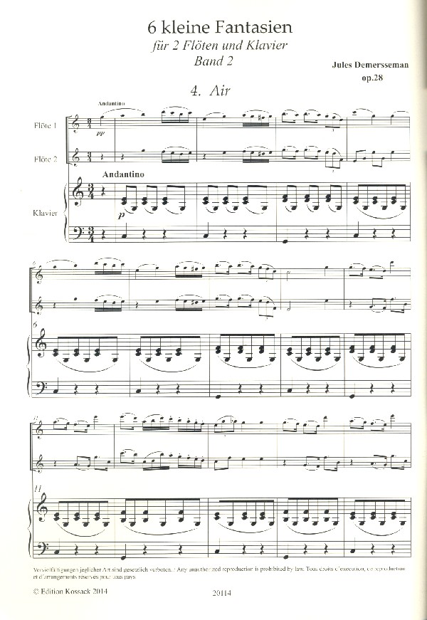 6 kleine Fantasien op.28 Band 2 (Nr.4-6)