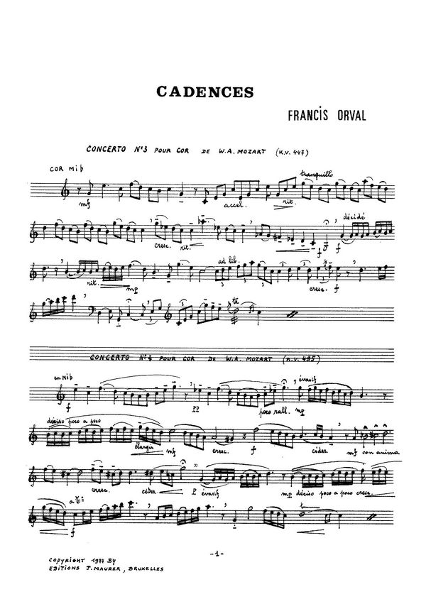 Cadences