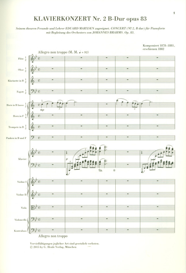 Konzert B-Dur Nr.2 op.83