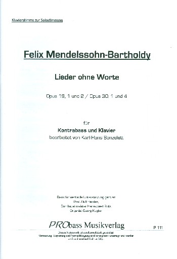 4 Lieder ohne Worte