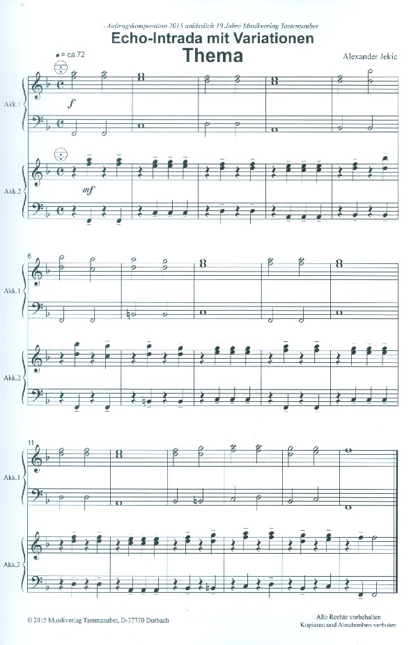 Echo Intrada mit Variationen
