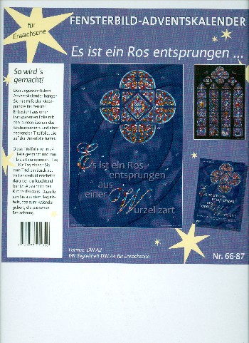 Leuchtender Fensterbild-Adventskalender Din A2 