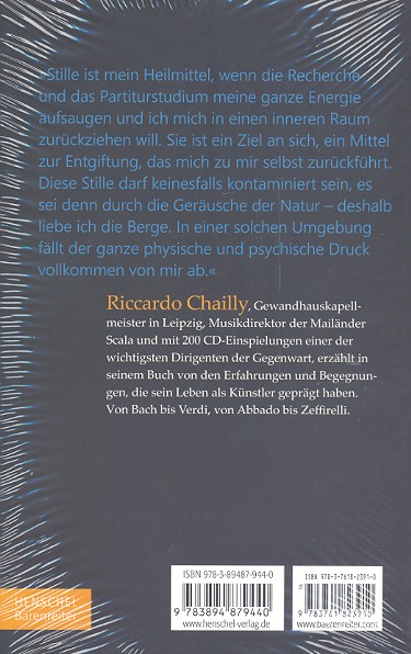 Das Geheimnis liegt in der Stille Gespräche über Musik