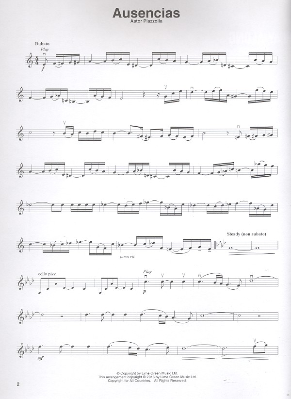 Piazzolla Tangos (+Online Audio)