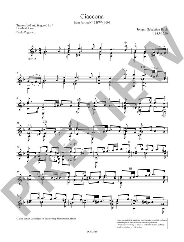 Ciaccona BWV1004