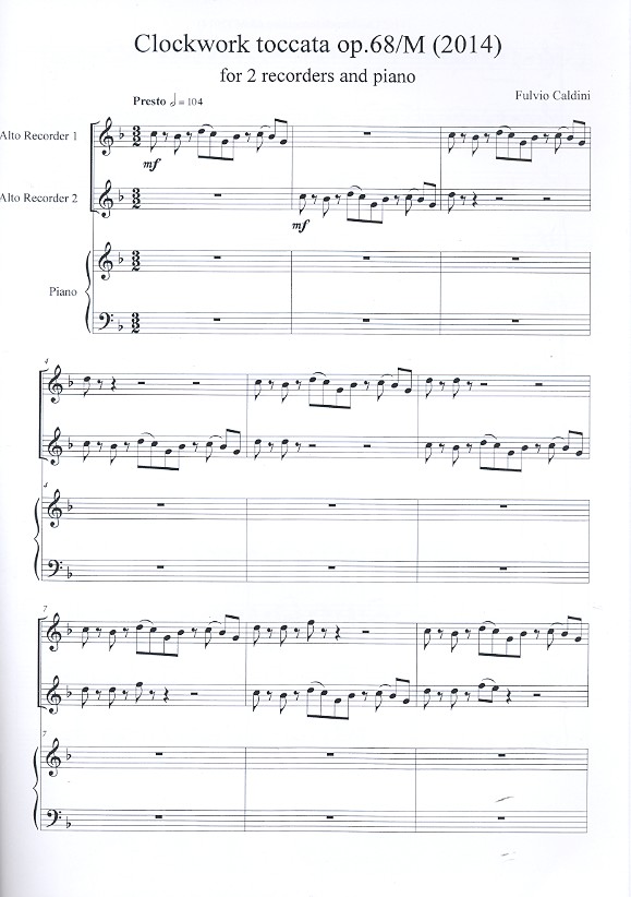 Clorckwork Toccata op.68m