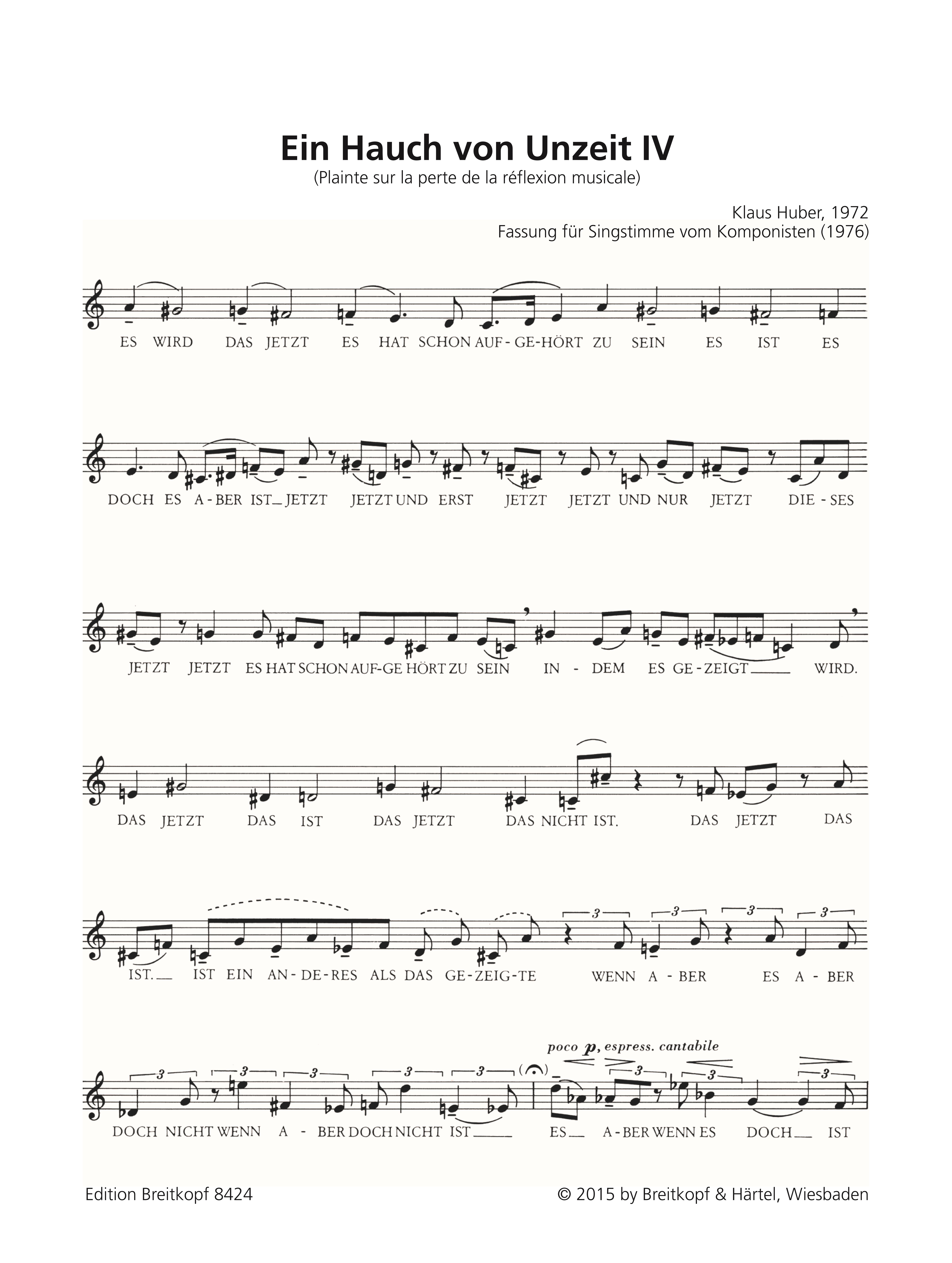 Ein Hauch von Unzeit IV