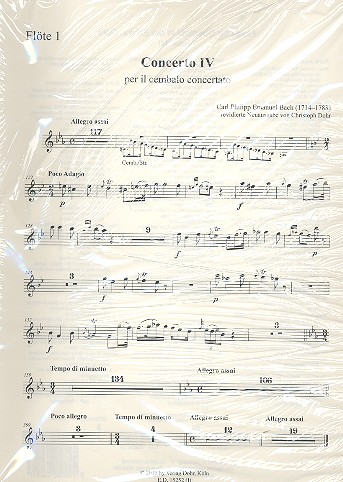 Konzert c-Moll Nr.4 H43,4 Wq474
