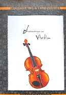 Kofferanhänger Kunstleder Violine
