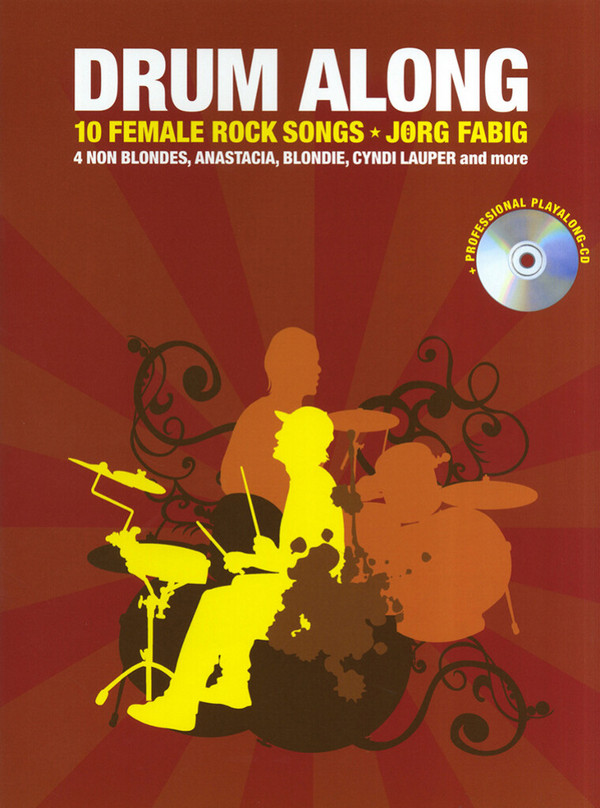 Drum along - 10 female Rock Songs (+CD):