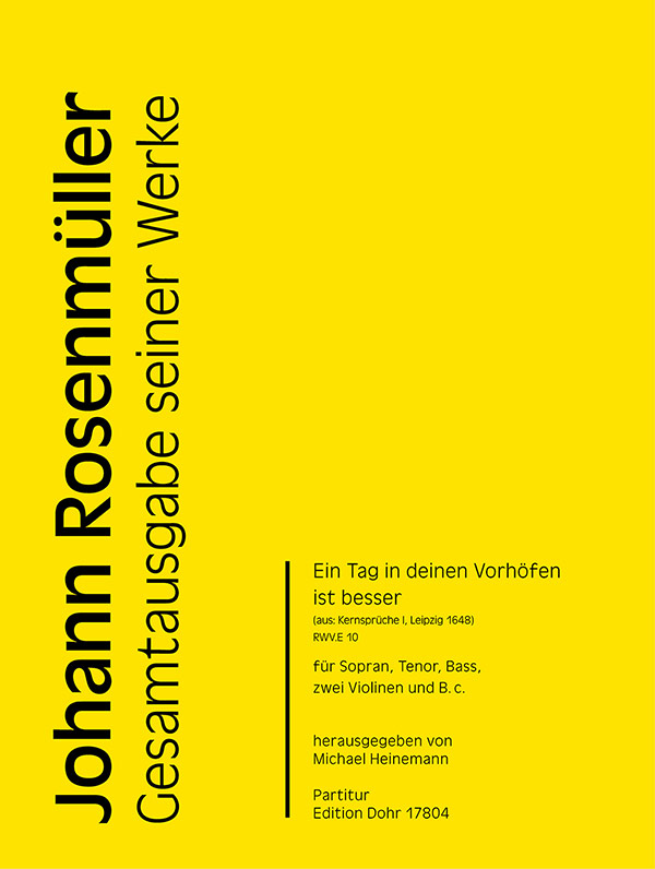 Ein Tag in deinen Vorhöfen ist besser RWV.E10