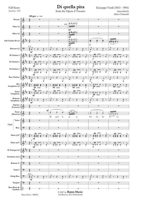 Giuseppe Verdi, Di quella pira