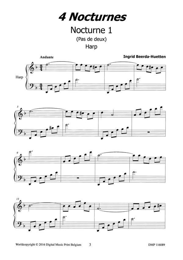 Beerda-Huetten, Ingrid, 4 Nocturnes