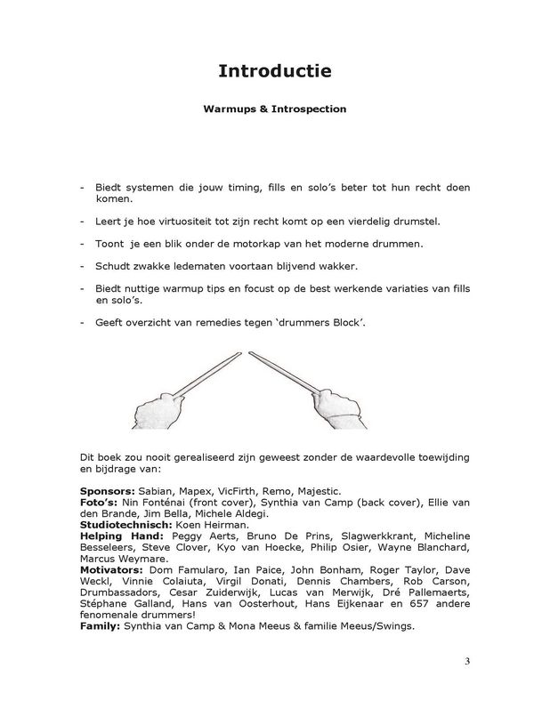 Meeus, Bruno, Warm ups and Introspection (Nederlands)