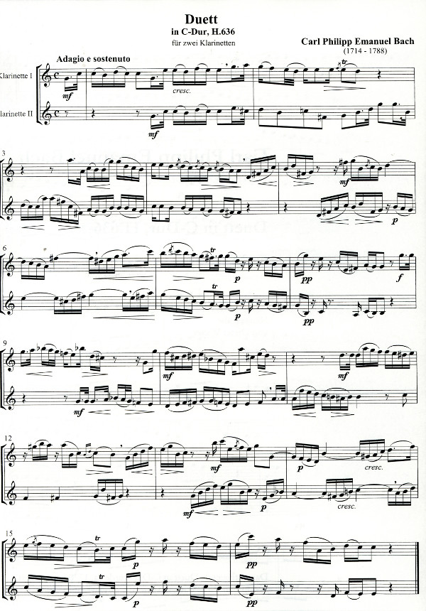 Duett in C-Dur H.636